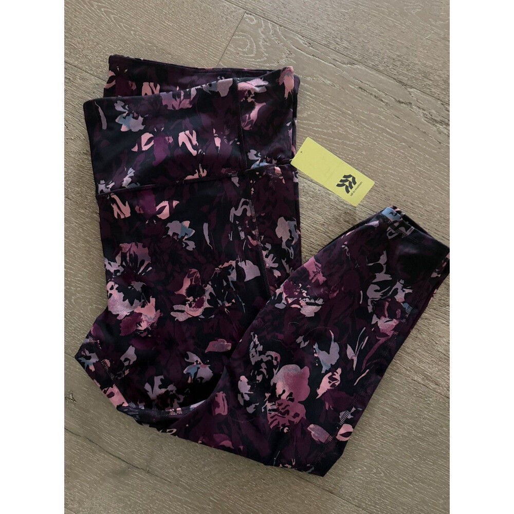 NEW With Tags All in Motion Women's Power Waist High-Rise Leggings Purple 3XL